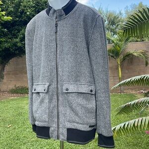 CIVIL Society. Gray Herringbone size XL” Bomber Jacket - Men